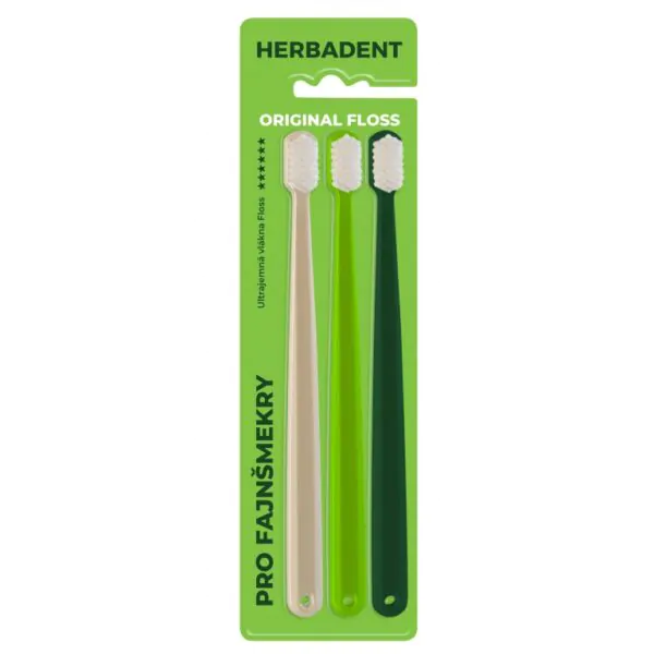 Зубна щітка Herbadent FLOSS ULTRASOFT/ультрам’яка 3шт. - 8556, Soft, Ultrasoft, Гігієна ротової порожнини, Засоби догляду за ротовою порожниною, Зубні Щітки, фото, купити
