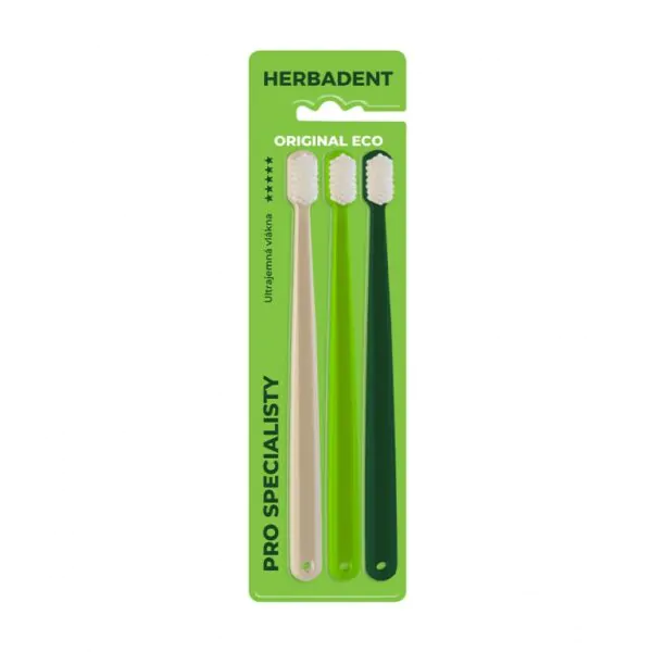 Зубна щітка Herbadent ULTRASOFT/ультрам’яка 3шт. - 8548, Засоби догляду за ротовою порожниною, Soft, Гігієна ротової порожнини, Зубні Щітки, фото, купити